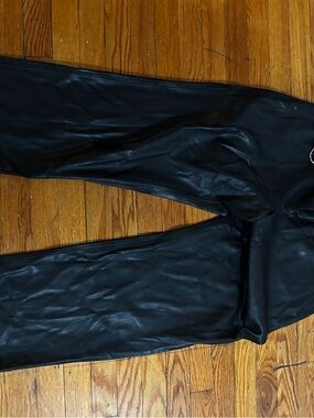 Tahari Black Faux Leather pants